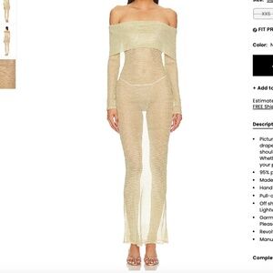 Revolve Superdown Seraphina Off Shoulder Dress XS